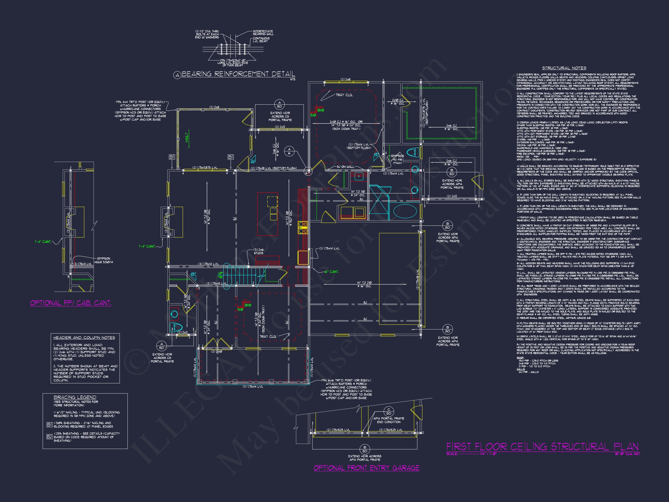 Custom Home Floor Plan with CAD Designs and Blueprint