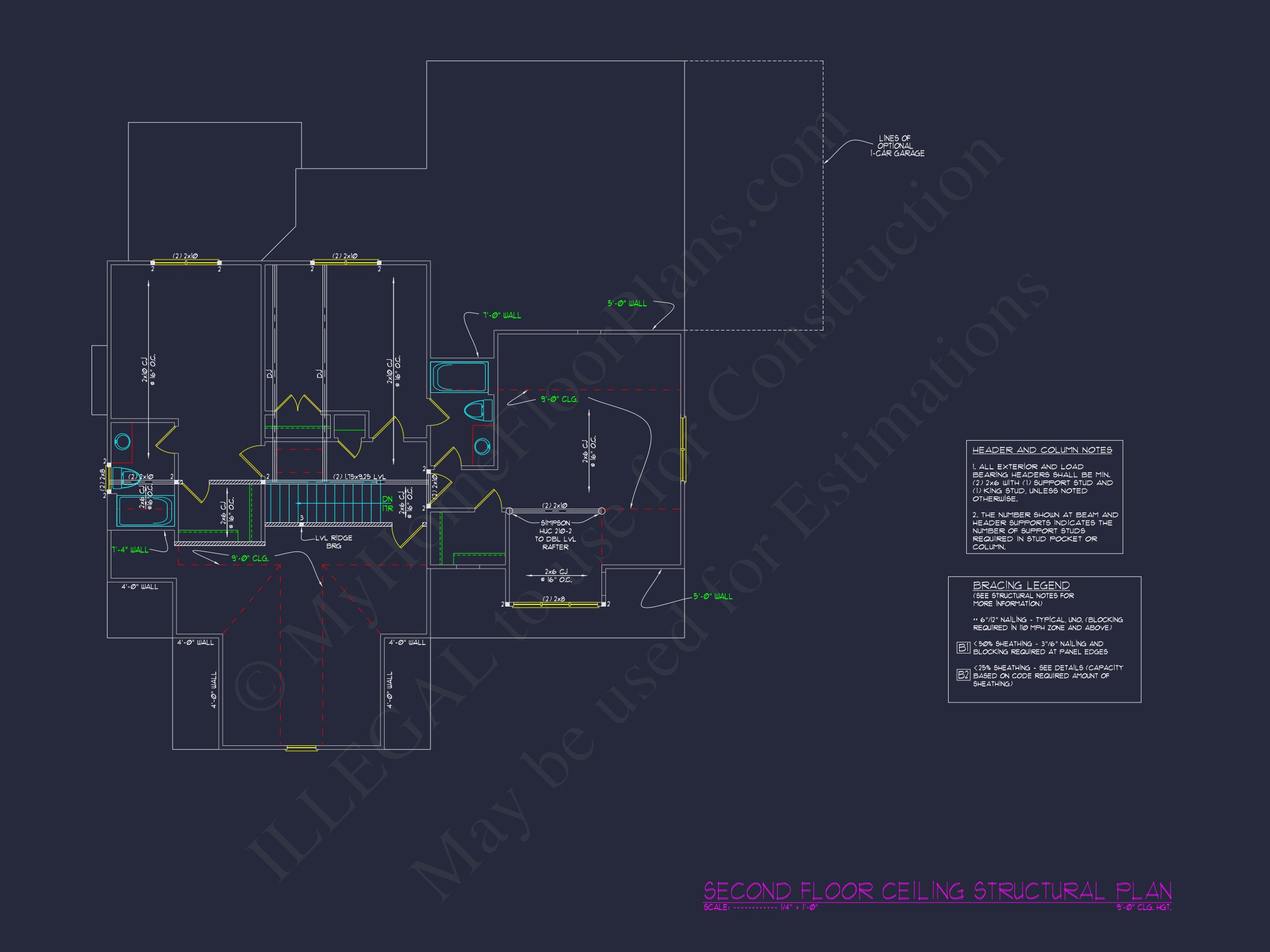 Custom Home Floor Plan with CAD Designs and Blueprint