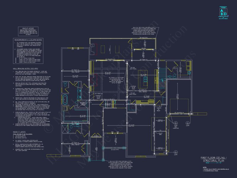 Custom house Plan Design with CAD Floor Plans & Blueprint