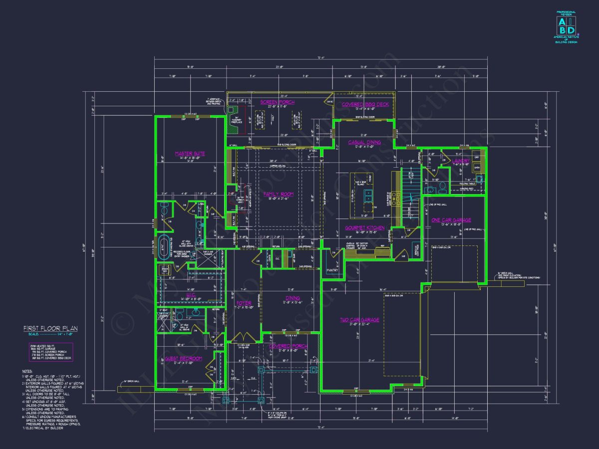 Custom house Plan Design with CAD Floor Plans & Blueprint