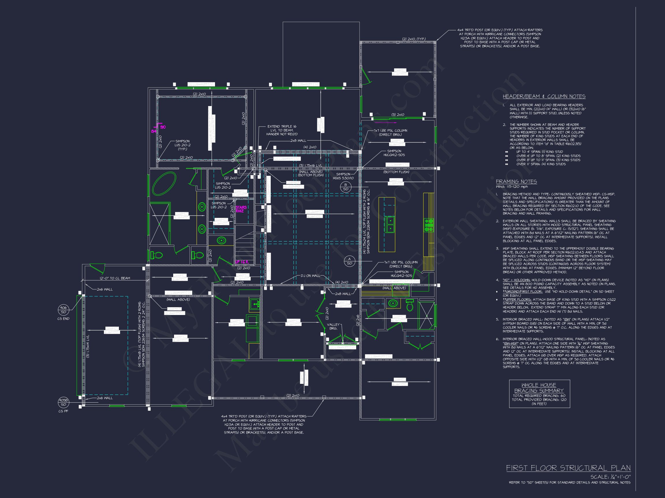 Custom house Plan with 2 Floors,CAD Designs,and Sunroom