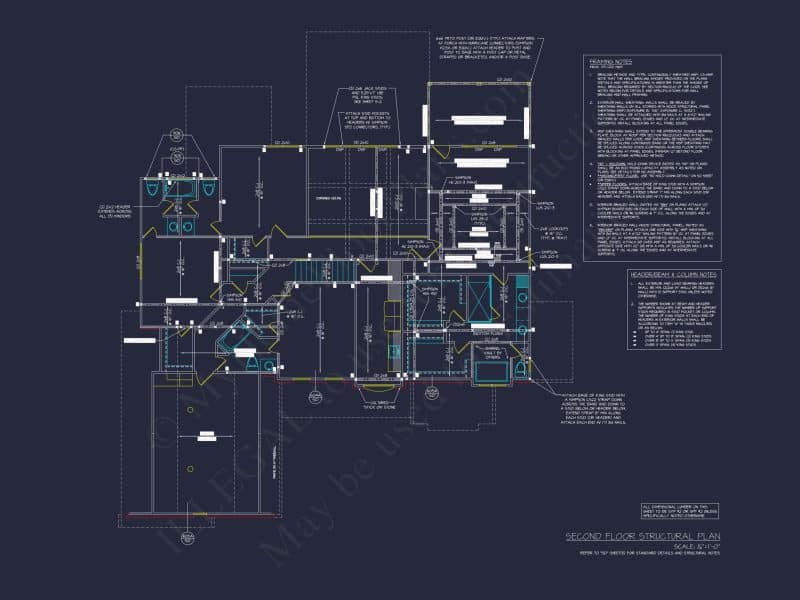 Custom house Plan with 2 Story CAD Designs & Floor Blueprint