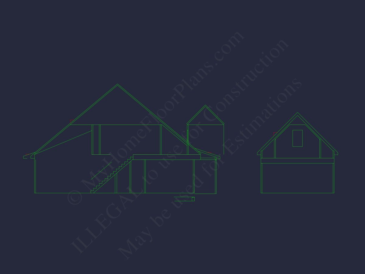 Custom house Plan with 2-Story Design