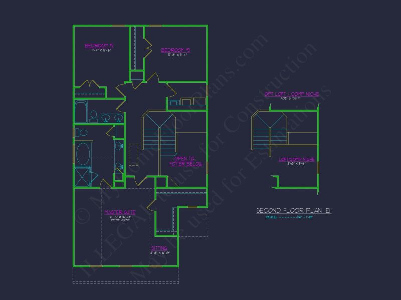 Custom house Plan with 2-Story Floor Plan and CAD Designs
