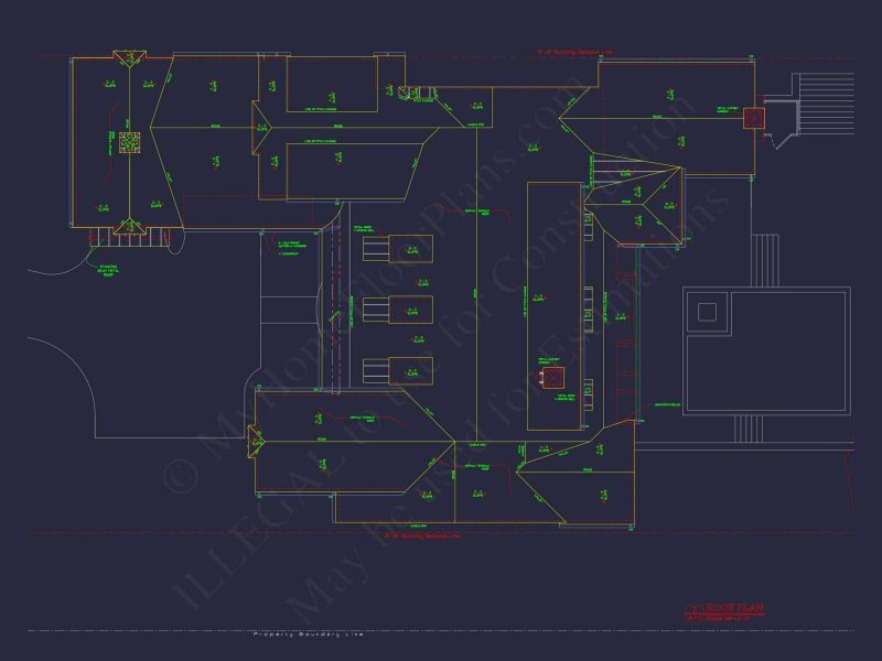 Custom house Plan with 2-story CAD Blueprint and Designs