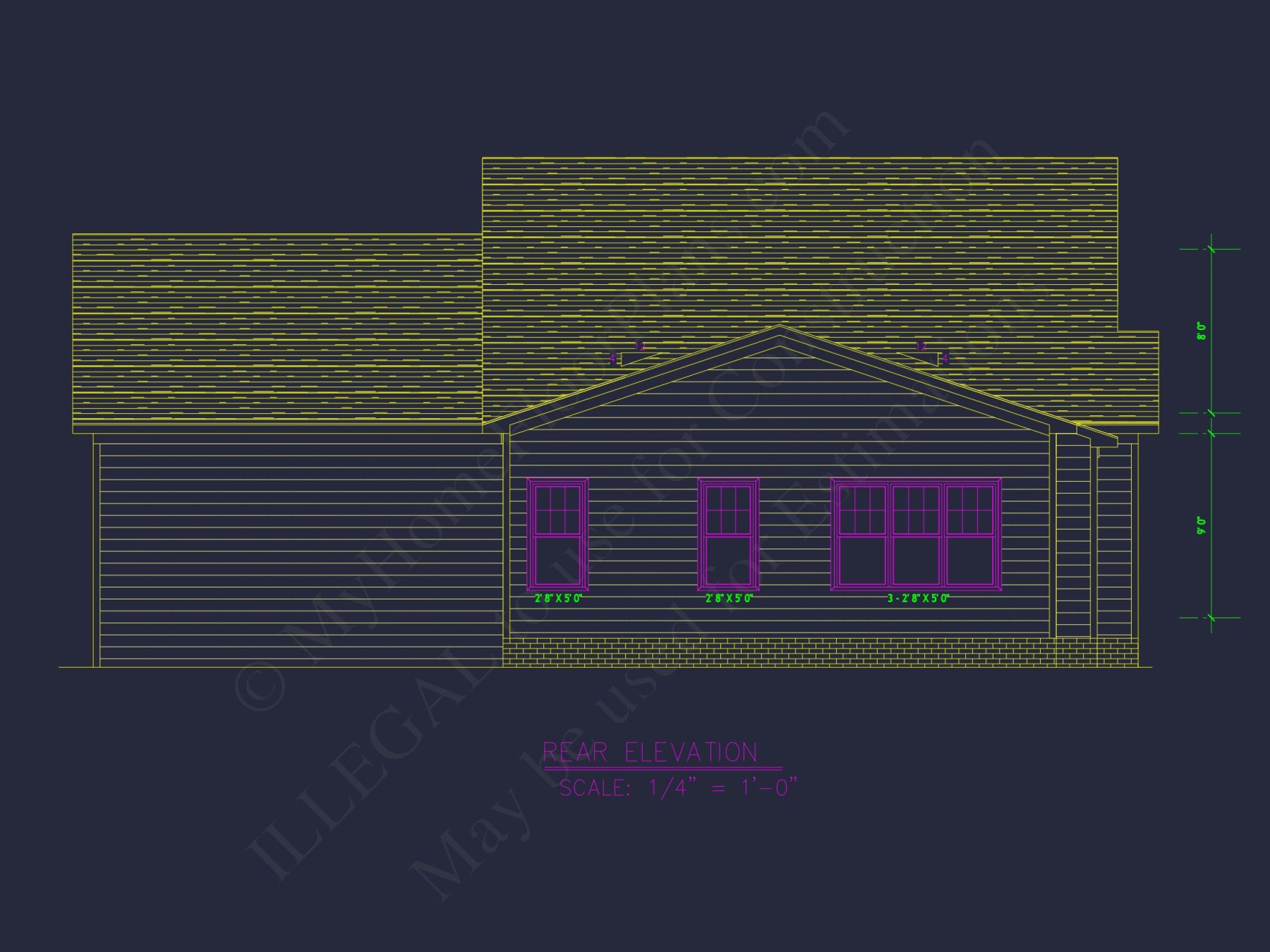 Custom house Plan with 3 Bedrooms, CAD Floor Designs & Blueprint