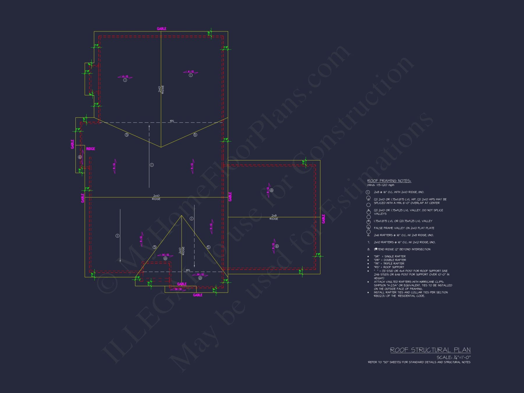 Custom house Plan with 3 Bedrooms, CAD Floor Designs & Blueprint