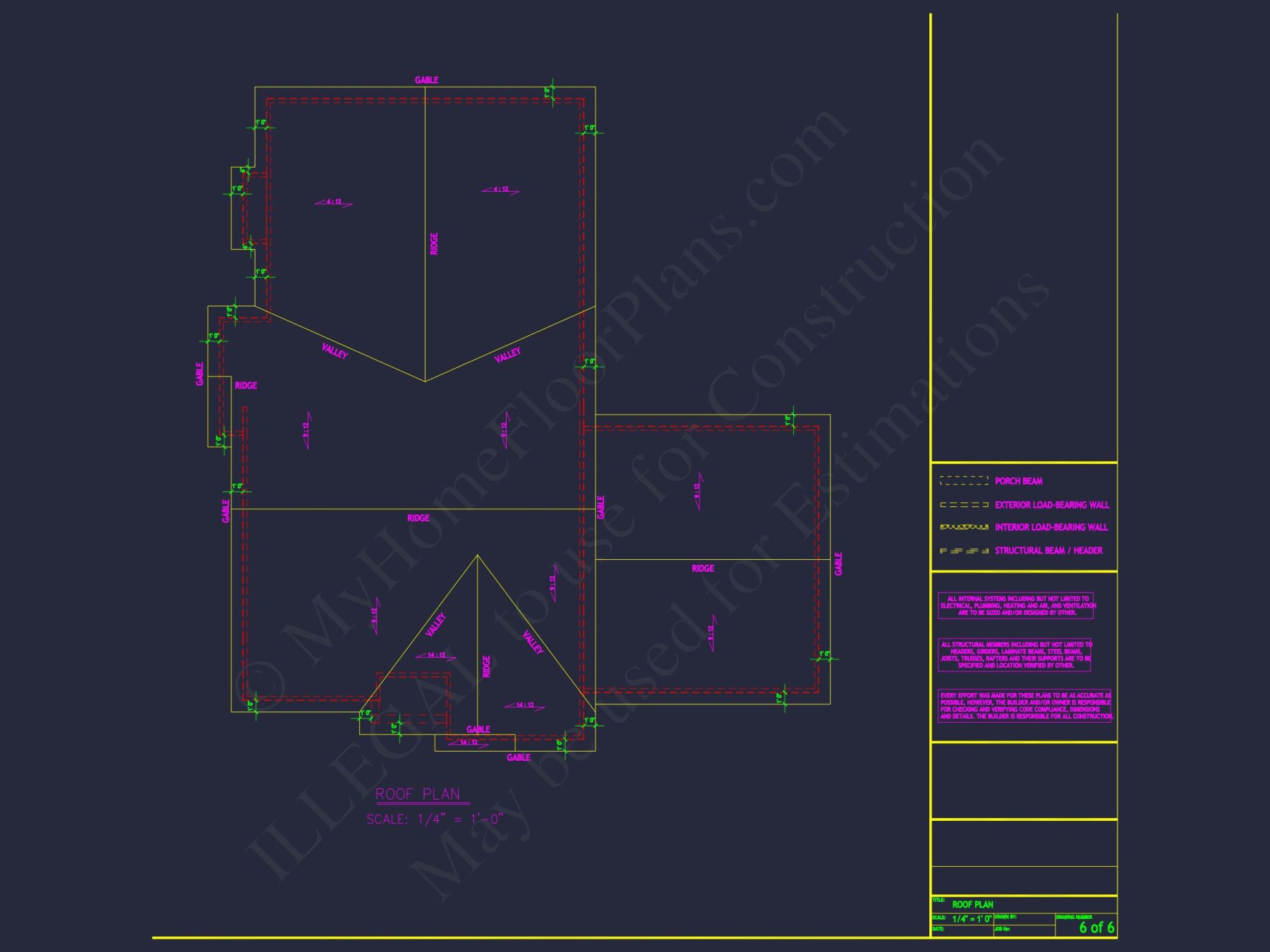 Custom house Plan with 3 Bedrooms, CAD Floor Designs & Blueprint