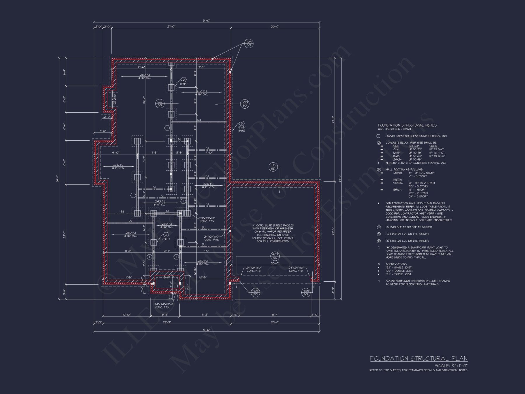Custom house Plan with 3 Bedrooms, CAD Floor Designs & Blueprint