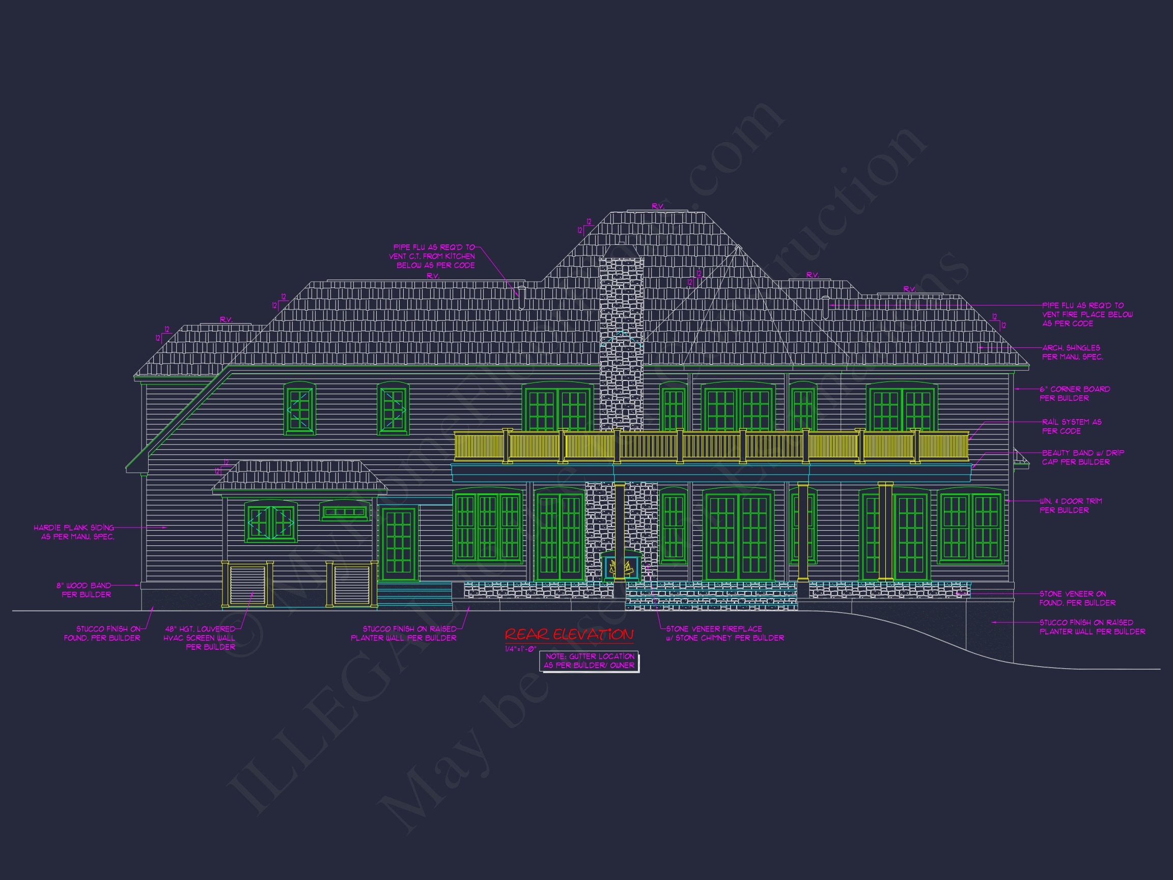Custom house Plan with 3 Beds,3.5 Baths