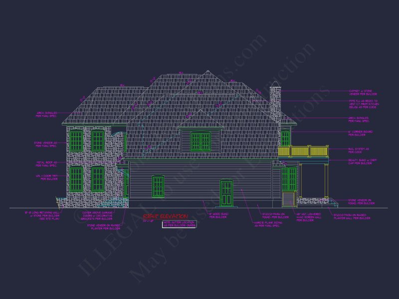 Custom house Plan with 3 Beds, 3.5 Baths