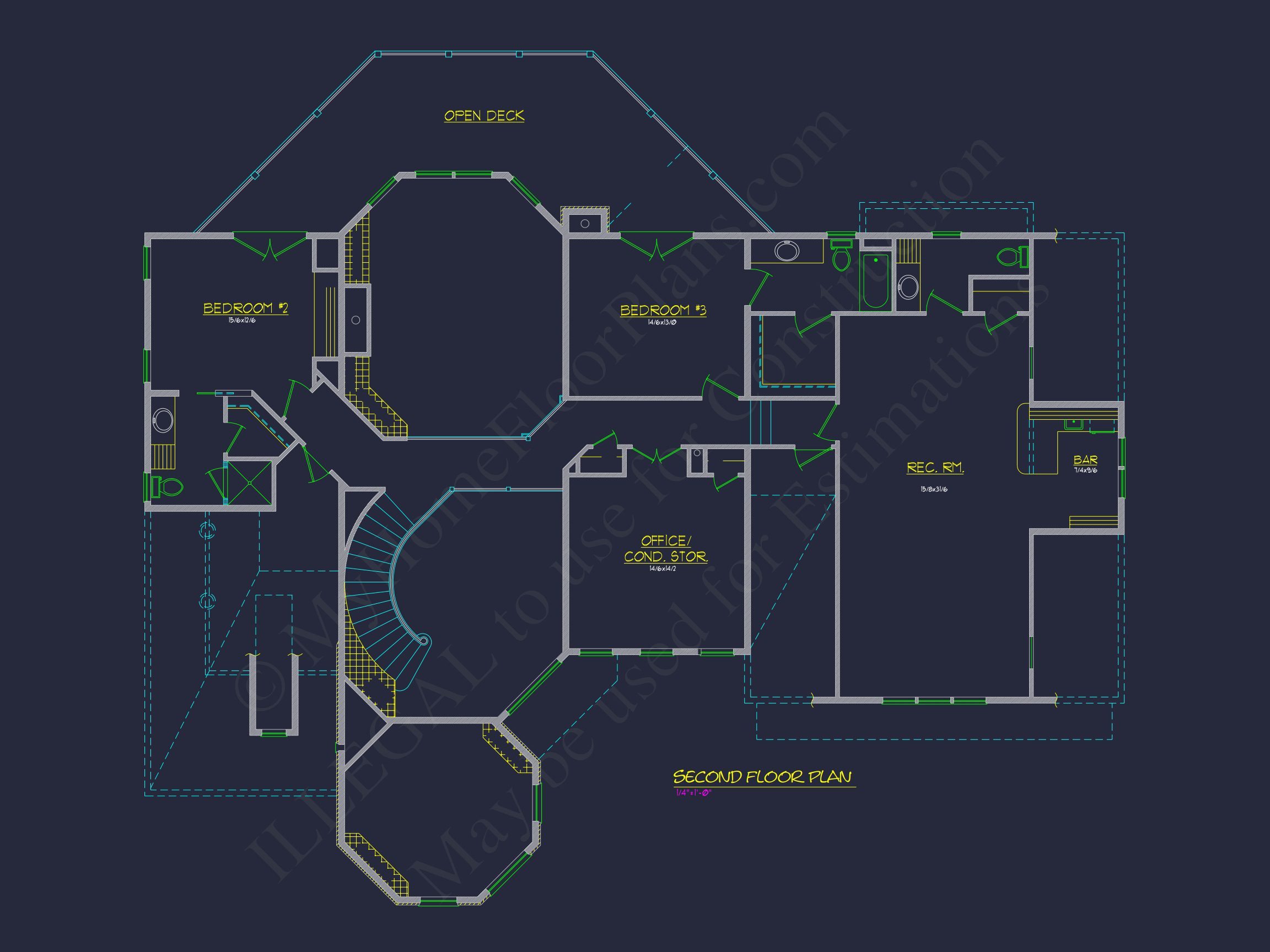 Custom house Plan with 3 Beds,3.5 Baths