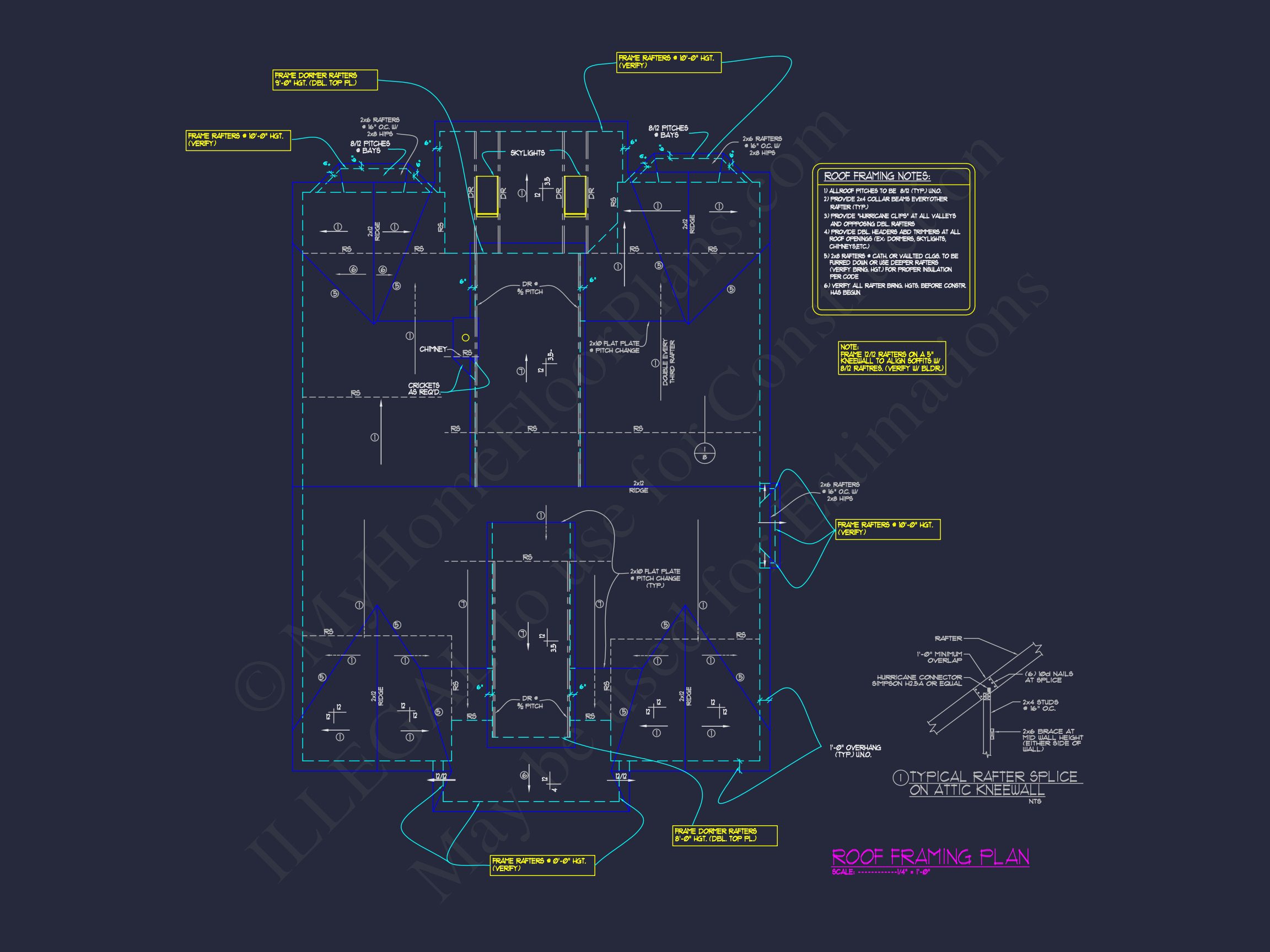 Custom Home Plan with 3 Floors – CAD Architectural Designs