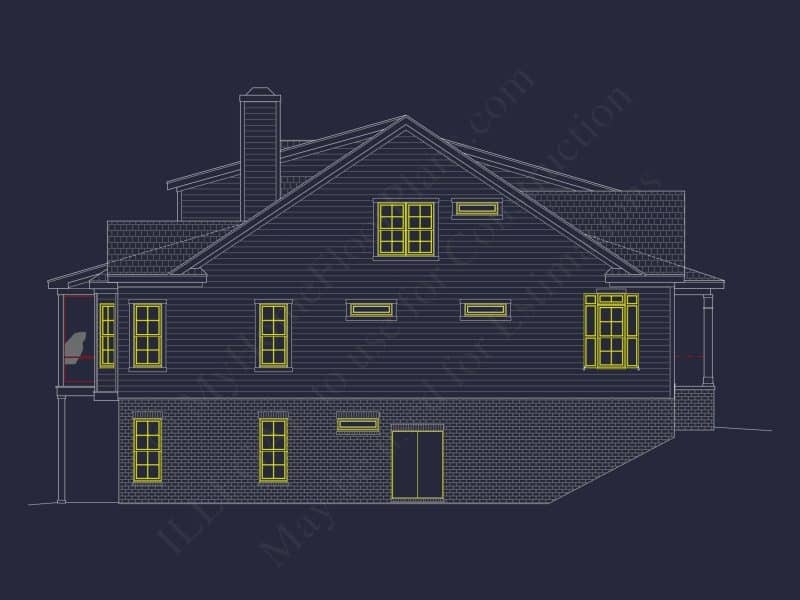 Custom house Plan with 3 Floors – CAD Architectural Designs