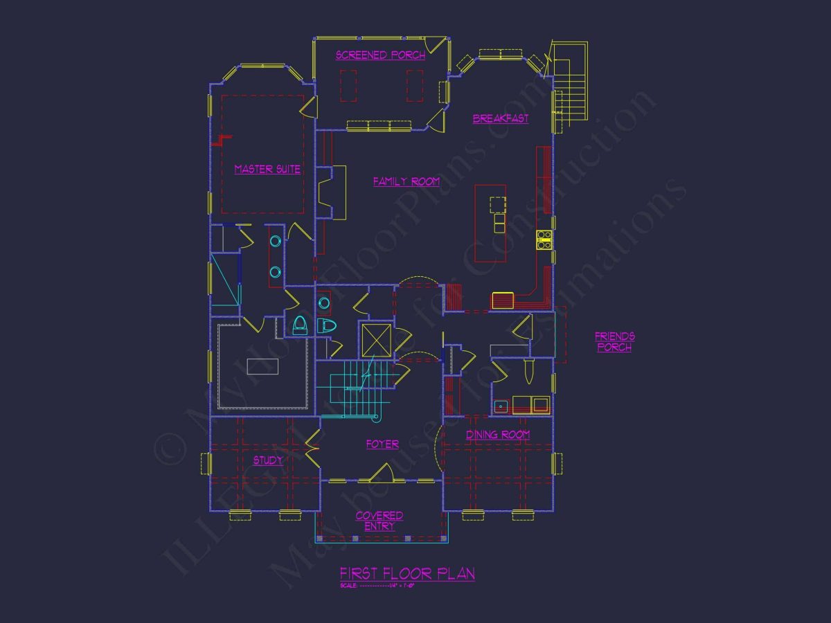 Custom house Plan with 3 Floors – CAD Architectural Designs