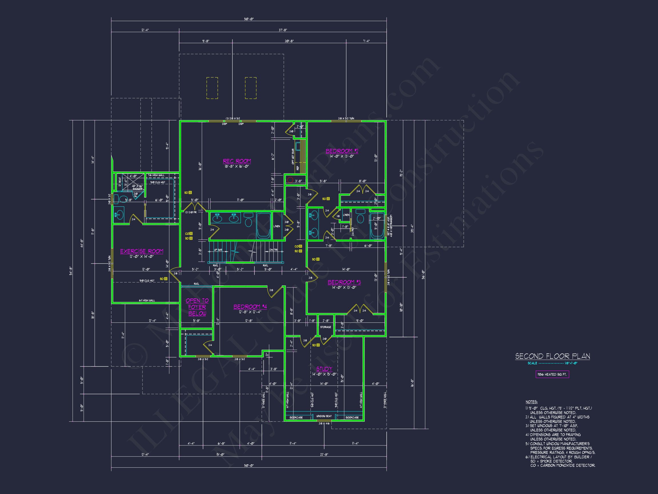 Custom house Plan with 3 Floors,CAD Blueprint & Features