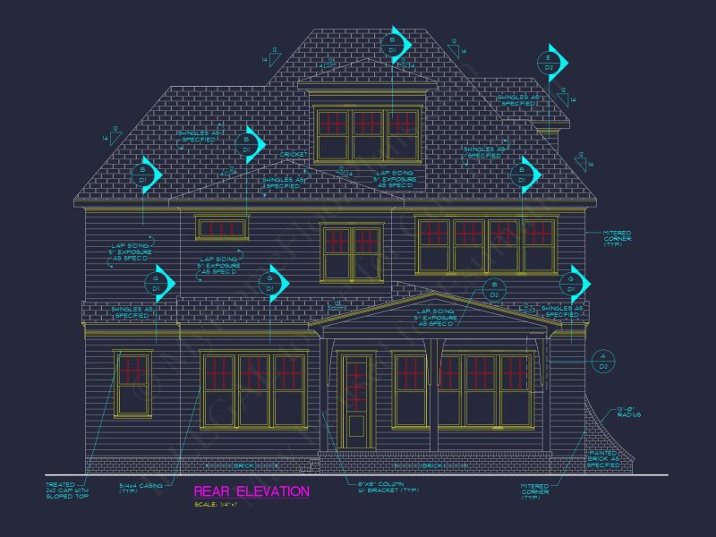Custom house Plan with 3 Floors, CAD Blueprint, and Designs