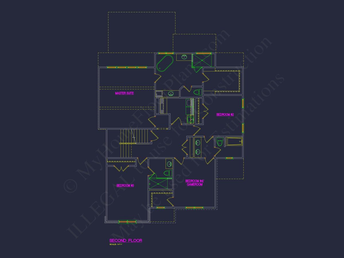 Custom house Plan with 3 Floors, CAD Blueprint, and Designs