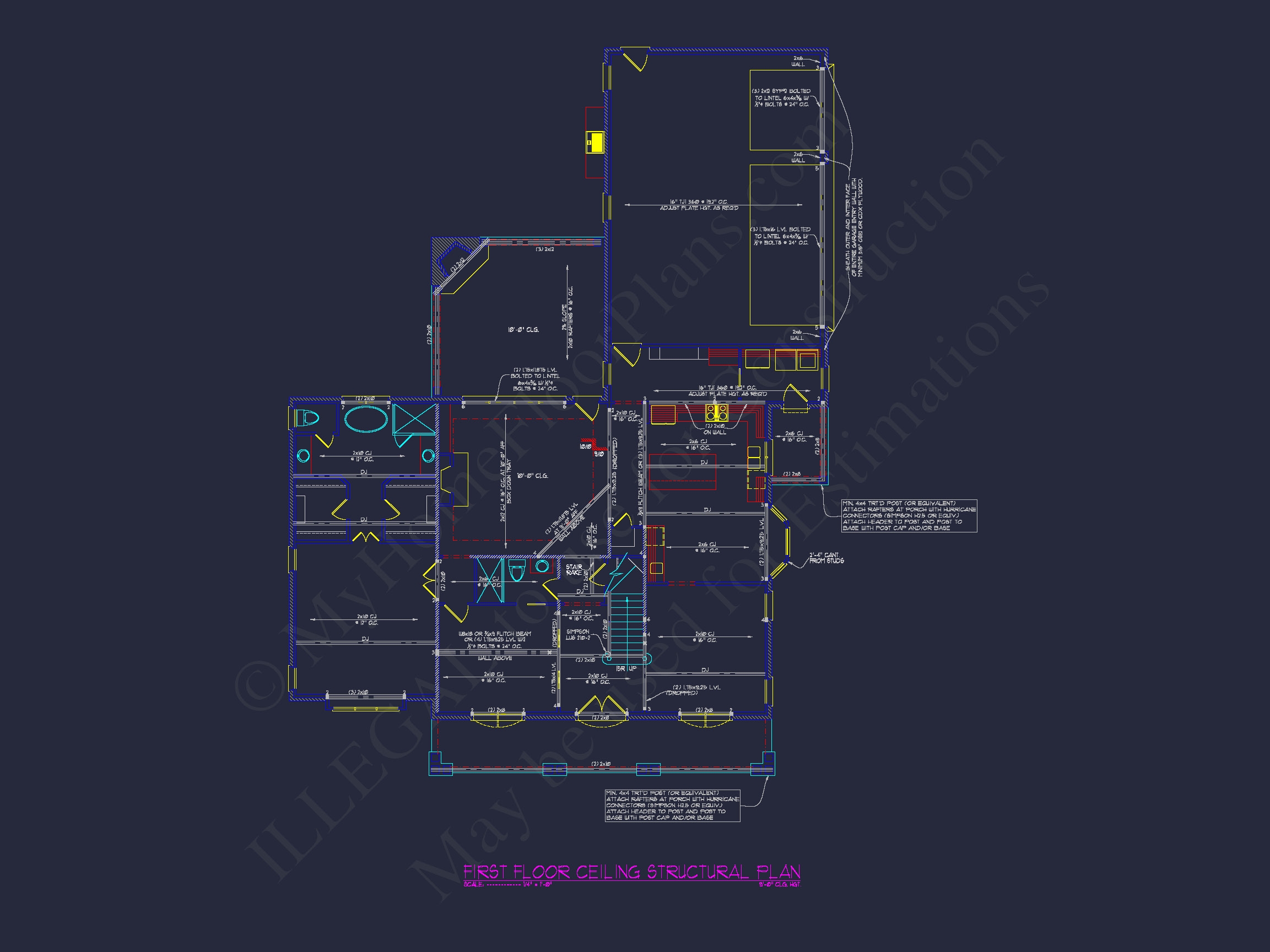 Custom Home Plan with 4 Bedrooms