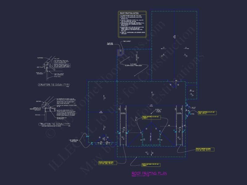 Custom house Plan with 4 Bedrooms, CAD Blueprints & Designs