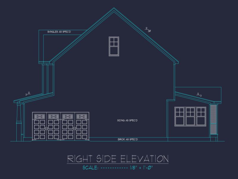 Custom house Plan with 4 Beds, 3 Baths, CAD Designs, & More