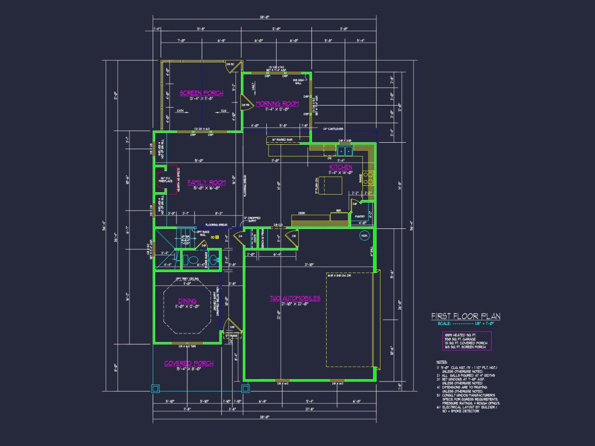 Custom house Plan with 4 Beds, 3 Baths, CAD Designs, & More
