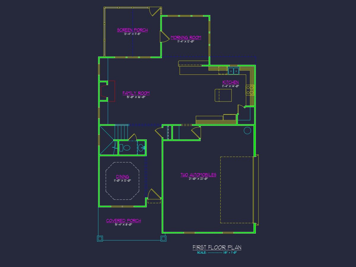 Custom house Plan with 4 Beds, 3 Baths, CAD Designs, & More