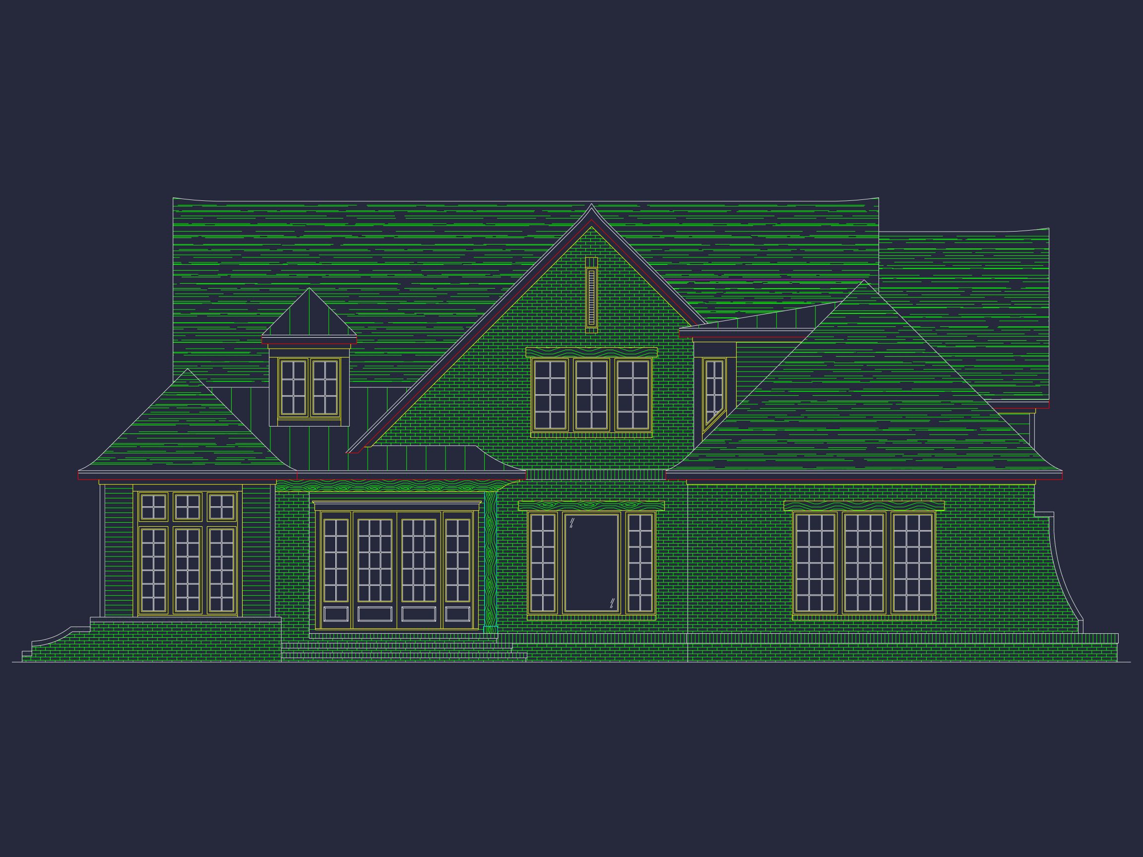 Custom house Plan with 4 Beds,CAD Blueprint,and Features