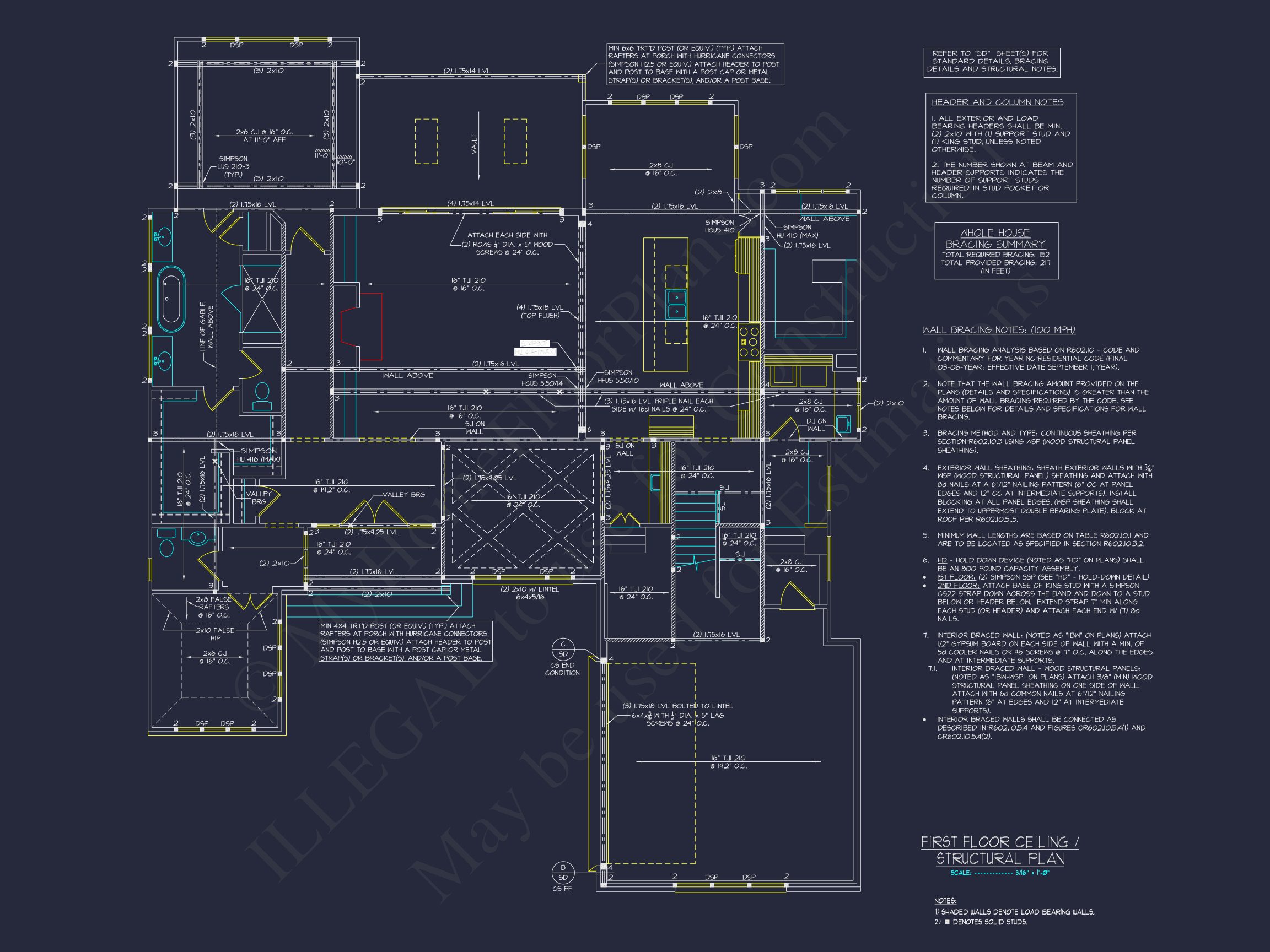 Custom house Plan with 4 Beds,CAD Blueprint,and Features