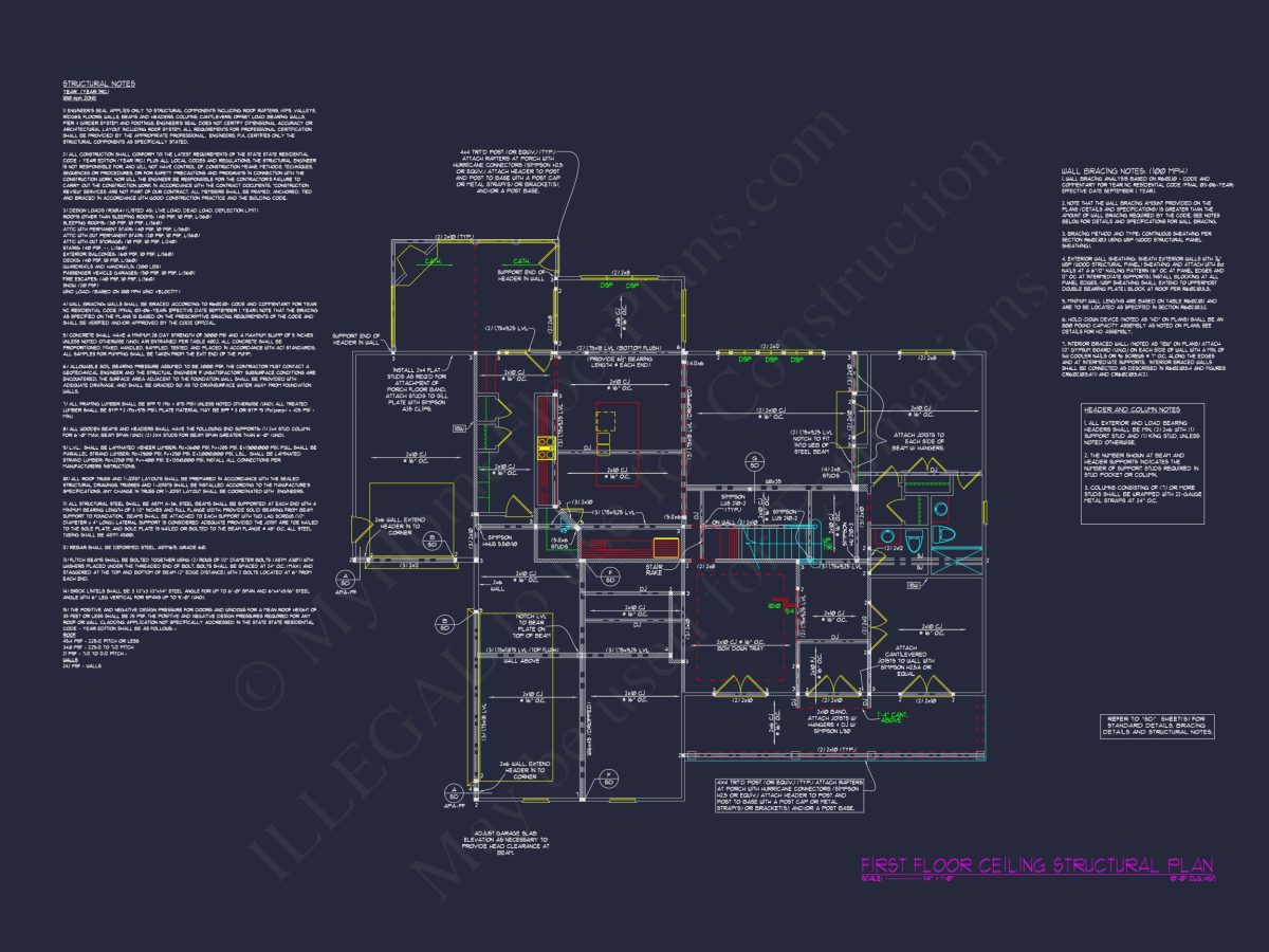 Custom house Plan with 5 Beds, Open Floor Plan & CAD Designs