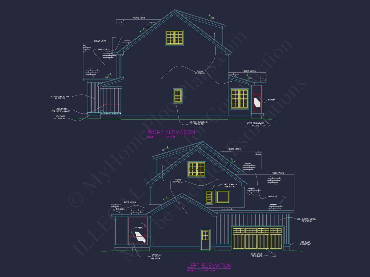 Custom house Plan with 5 Beds, Open Floor Plan & CAD Designs