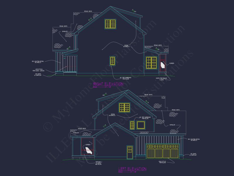 Custom house Plan with 5 Beds, Open Floor Plan & CAD Designs