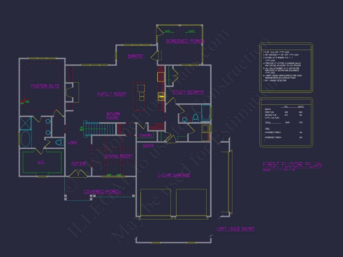 Custom house Plan with Blueprint & CAD