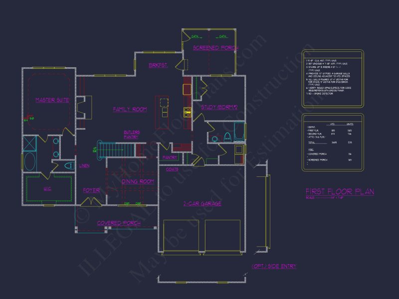 Custom house Plan with Blueprint & CAD