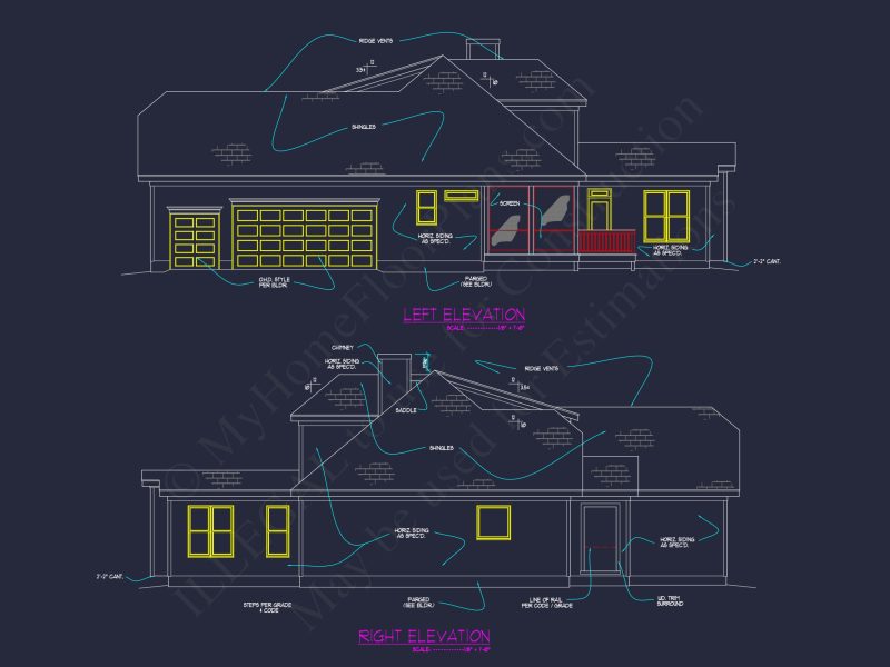 Custom house Plan with Blueprint Designs, CAD Floor Plans & Features