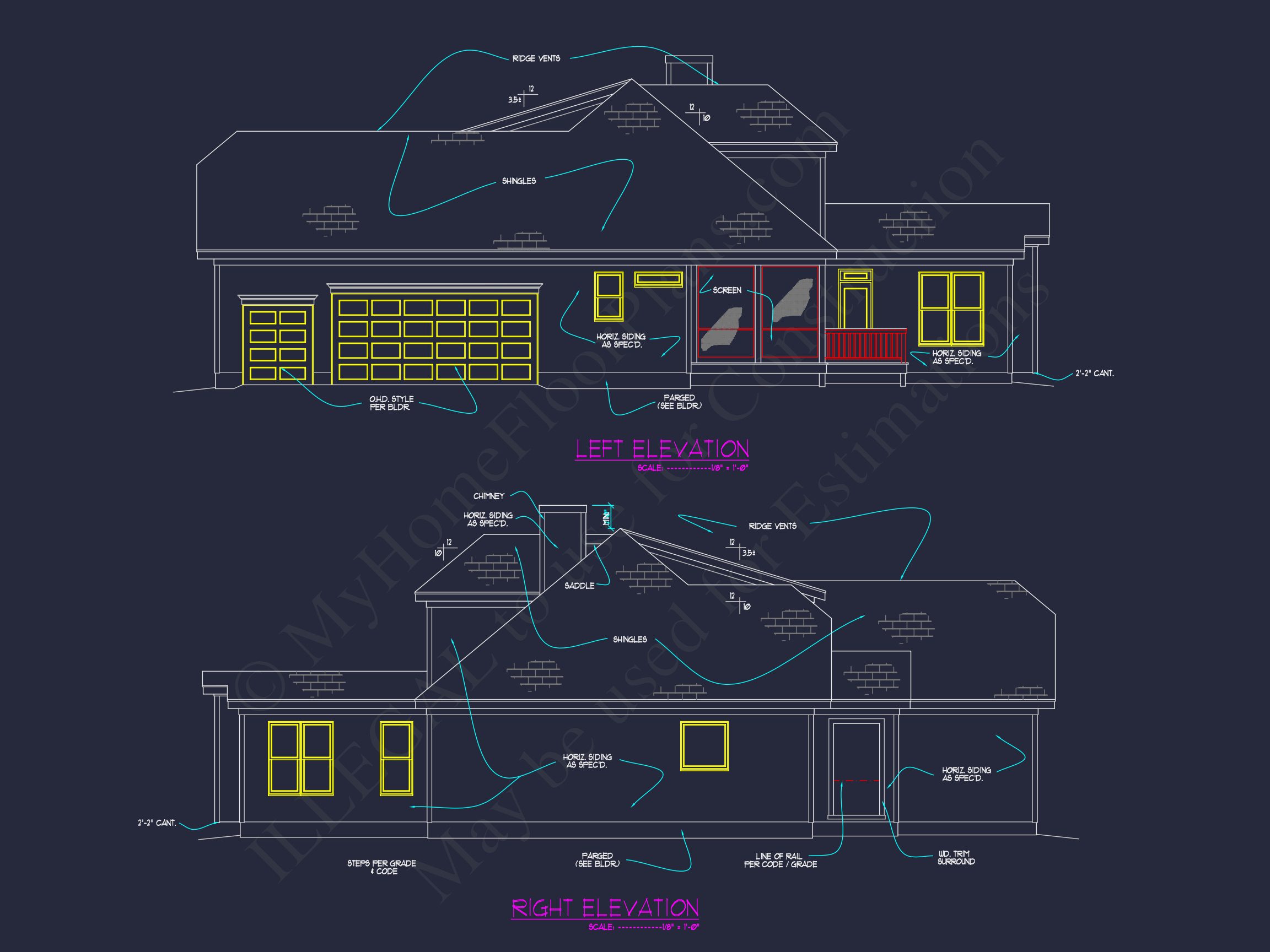 Custom house Plan with Blueprint Designs,CAD Floor Plans & Features