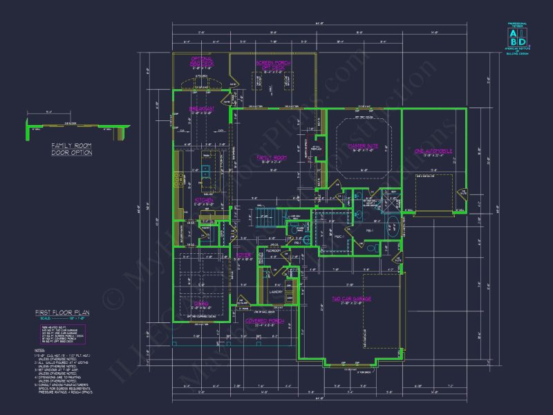 Custom house Plan with CAD Floor Plans and Architectural Design