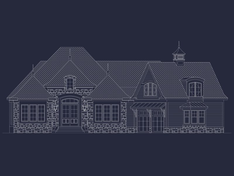 Custom house Plan with Detailed Architecture and Designs