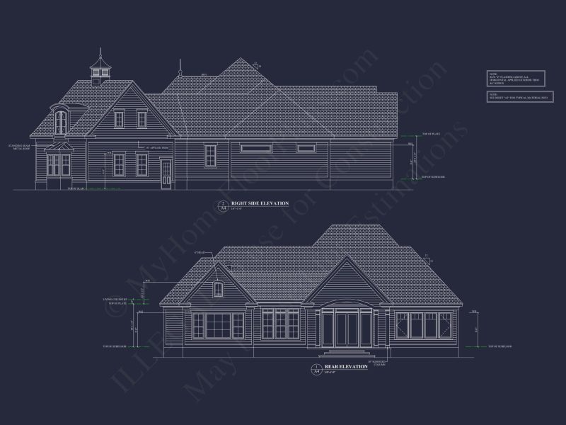 Custom house Plan with Detailed Architecture and Designs