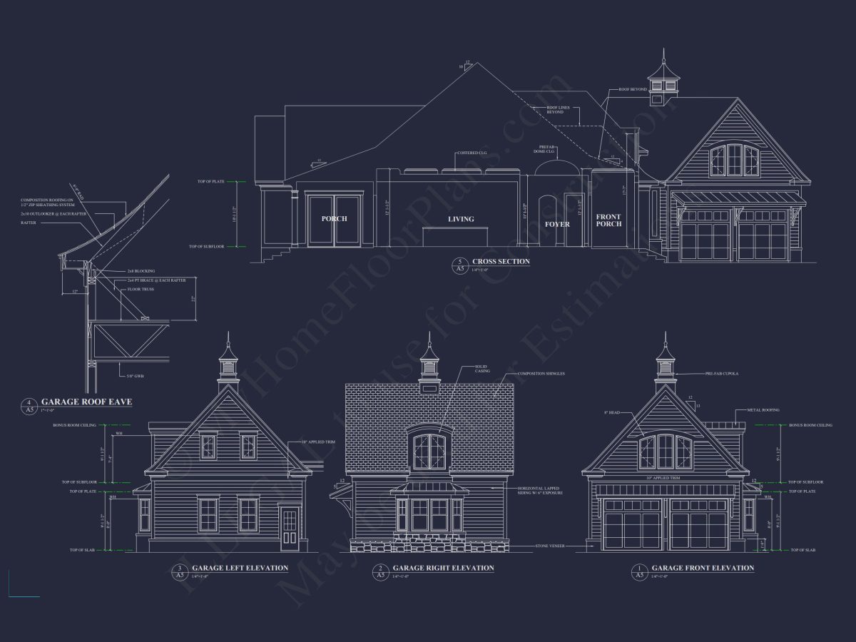 Custom house Plan with Detailed Architecture and Designs