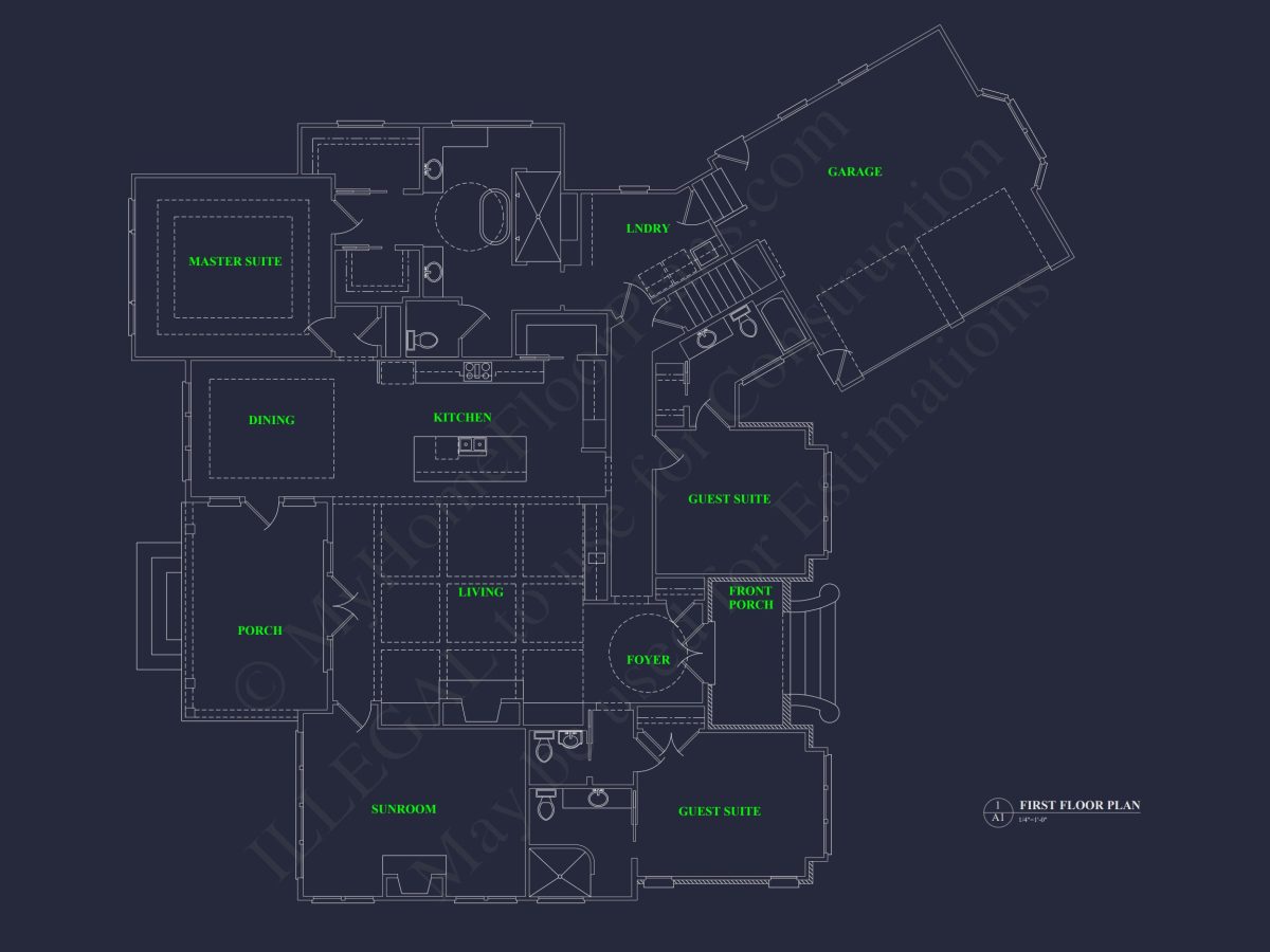 Custom house Plan with Detailed Architecture and Designs