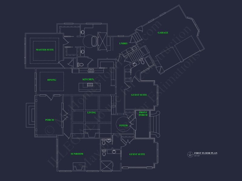 Custom house Plan with Detailed Architecture and Designs