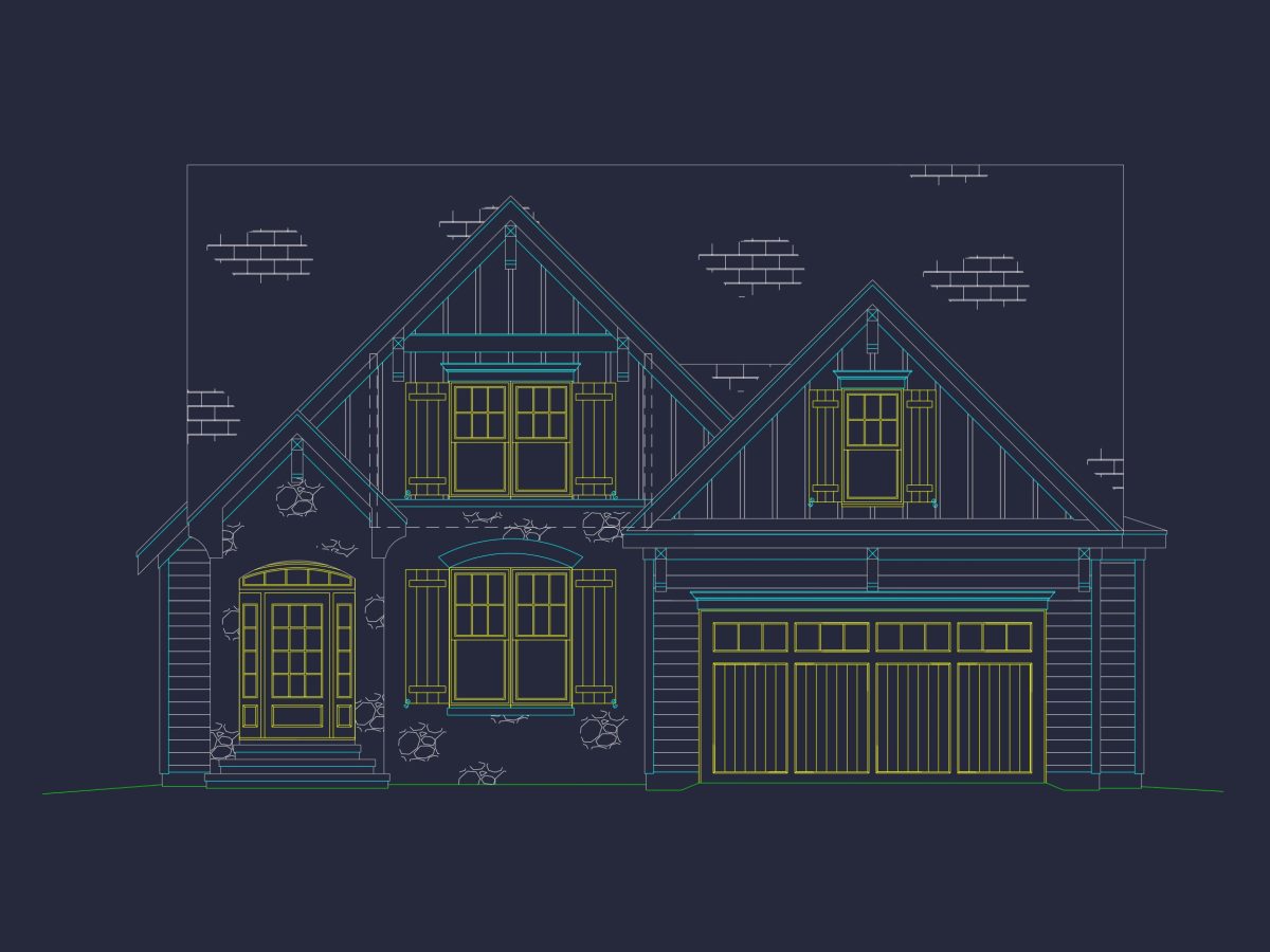 Custom house Plan with Floor Designs, Blueprint & Architecture