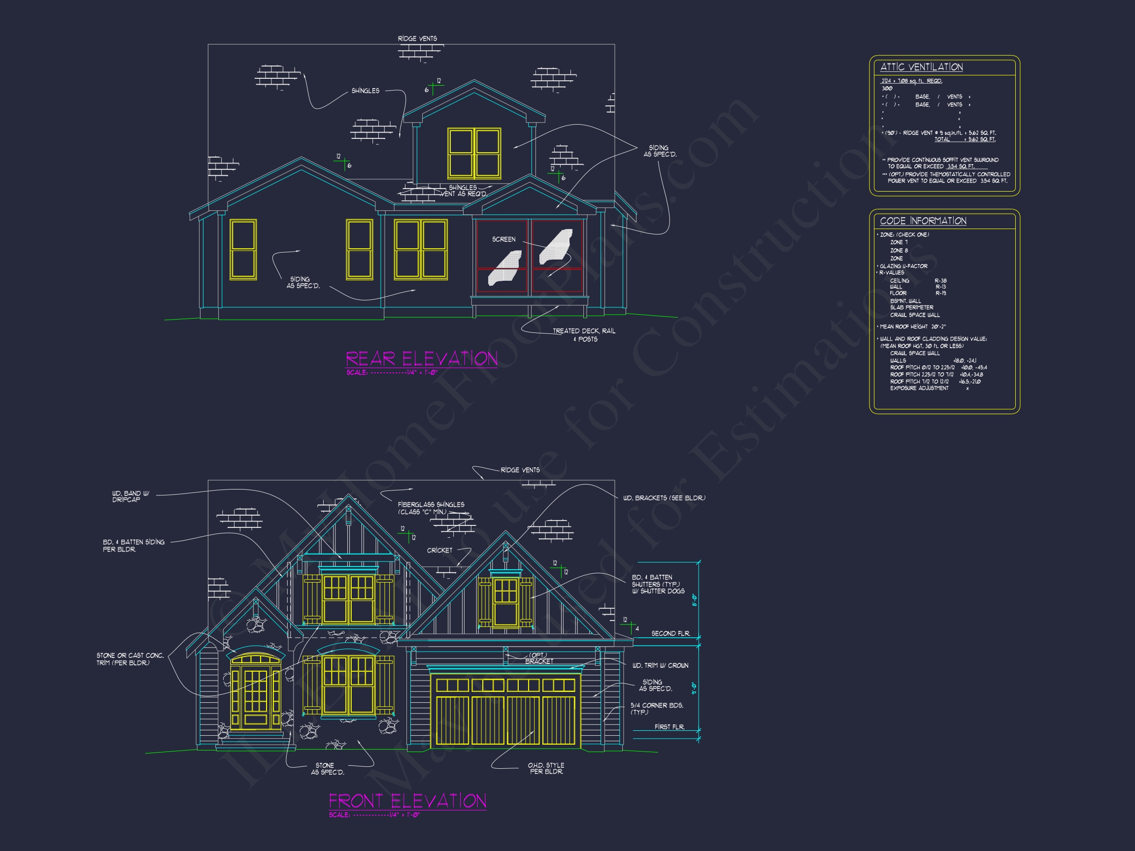 Custom Home Plan with Floor Designs,Blueprint & Architecture