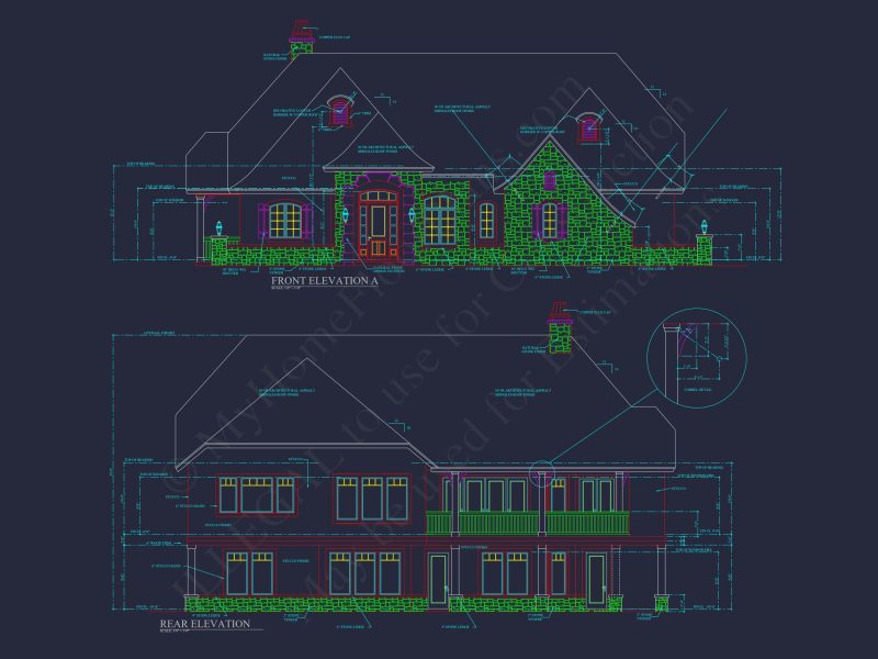 Custom house Plan with Luxury Design Features and CAD Blueprints