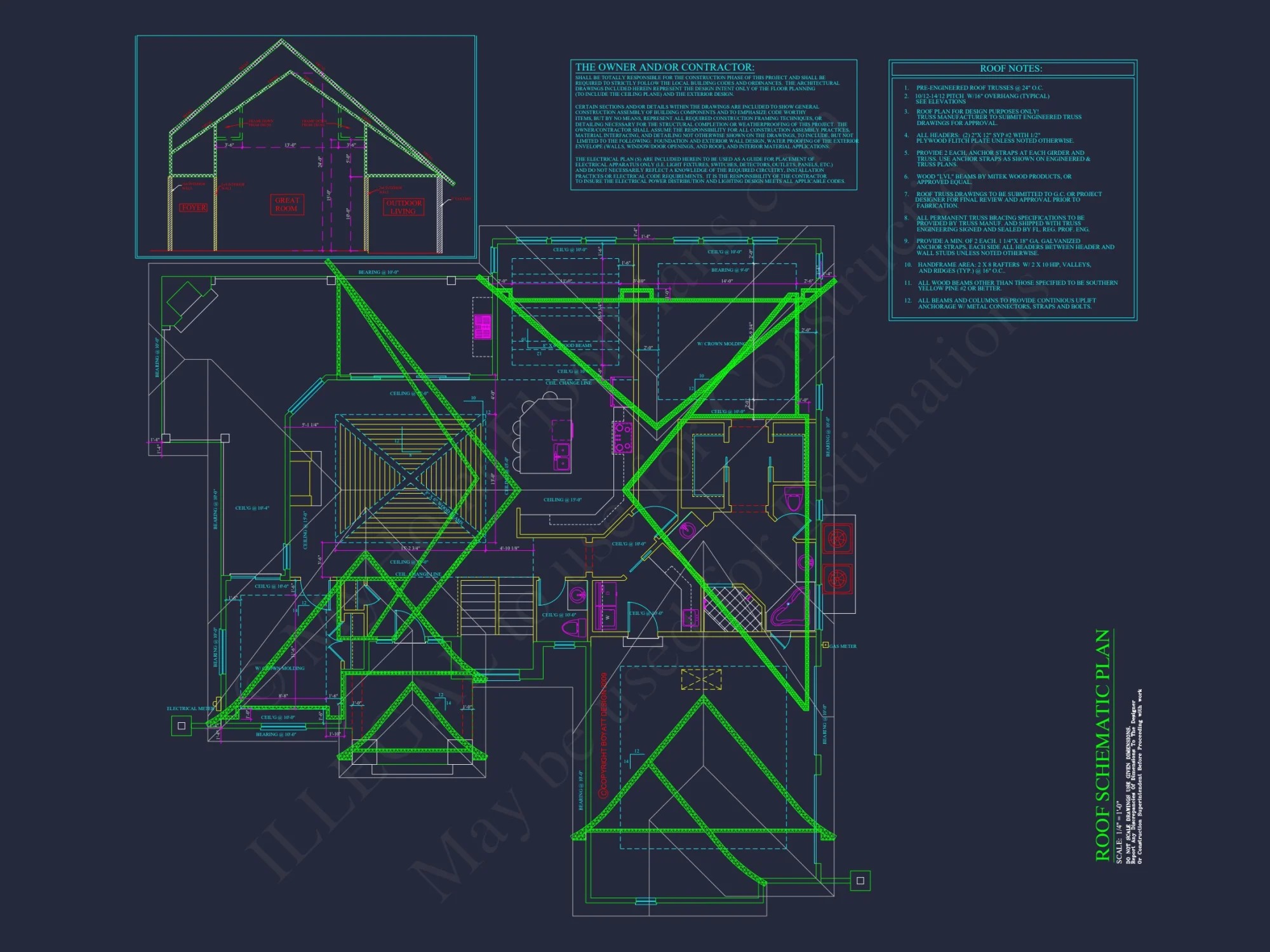 Custom house Plan with Luxury Design Features and CAD Blueprints