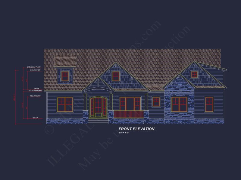 Custom house Plan with Open Floor Layout & 3 Bedrooms