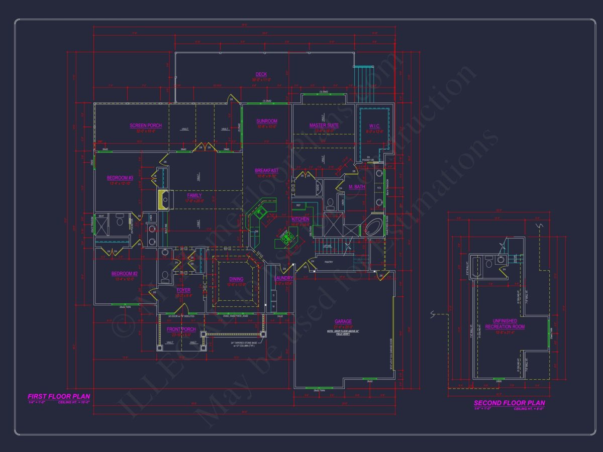 Custom house Plan with Open Floor Layout & 3 Bedrooms