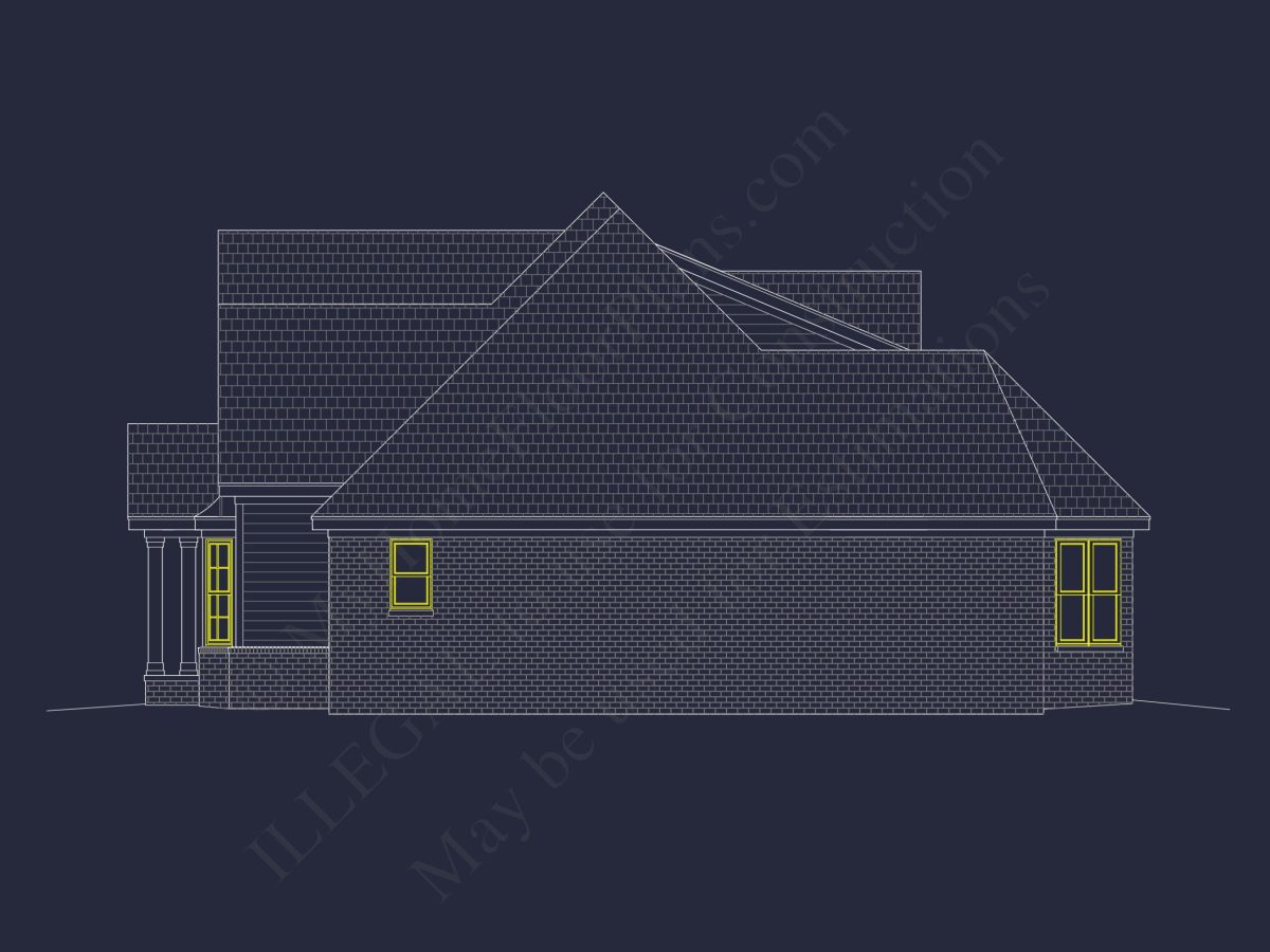 Custom house Plan with Spacious 1.5 Story Floor Plan Design