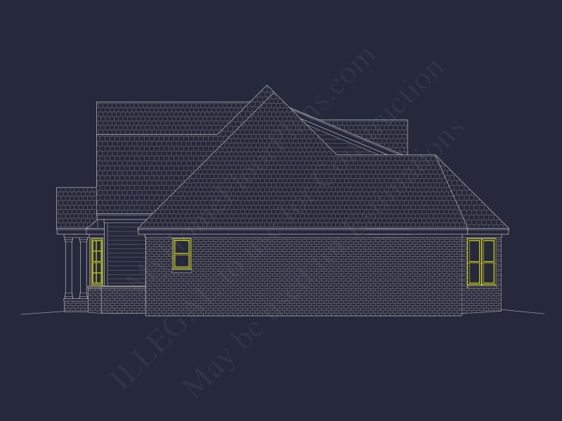 Custom house Plan with Spacious 1.5 Story Floor Plan Design